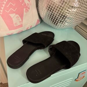 a new day Black Women's Slide Sandals